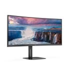 AOC CU34V5C/BK ívelt monitor 34" (3440x1440, 21:9, 300cd/m2, 4ms, HDMI/DisplayPort/USBx4/USB-C, hangszóró)