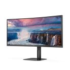 AOC CU34V5C/BK ívelt monitor 34" (3440x1440, 21:9, 300cd/m2, 4ms, HDMI/DisplayPort/USBx4/USB-C, hangszóró)