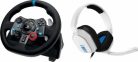 LOGITECH G29 Driving Force Racing játékvezérlő kormány  PS3/PS4/PS5/PC és Astro A10 gaming headset (fehér)