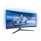 Philips 34M2C6500/00 ívelt gaming OLED monitor (3440x1440, 21:9, 0,03ms, 2xHDMI/DP/4xUSB, állítható magasság, Ambiglow)