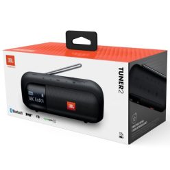   JBL Tuner 2 hordozható Bluetooth hangszóró (FM/DAB/DAB+, fekete)