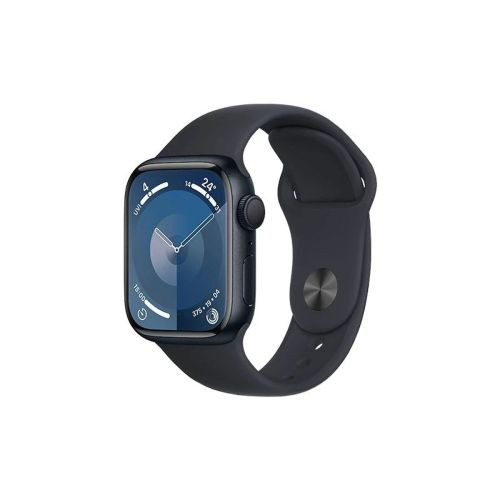 Apple Watch Series 9 GPS 45mm okosóra (éjféli alumínium tok, éjfekete sport szíj M/L EU MR9A3)