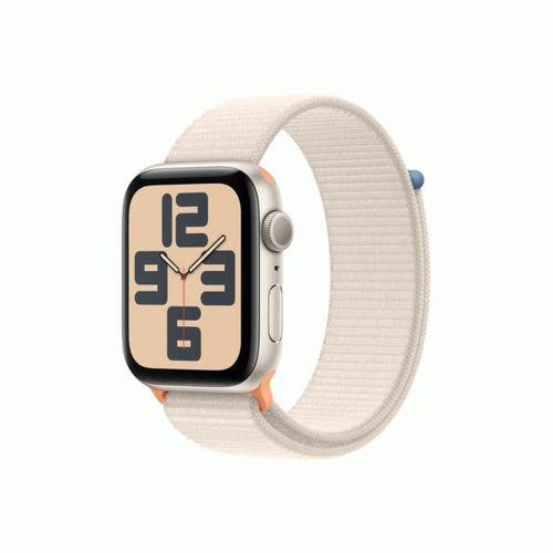 Apple Watch SE (2023) GPS 44mm alumínium tok, sport szíj (csillagfény)