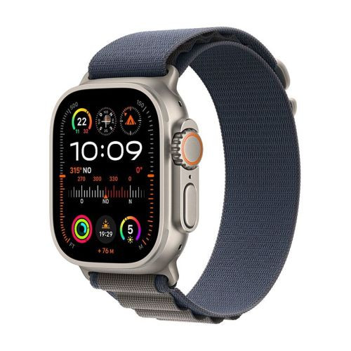 Apple Watch Ultra 2 GPS + Cellular 49mm titán tok (indigó alpesi hurok szíj)