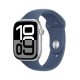 Apple Watch Series 10 GPS 46mm (ezüst alu tok, farmer sport szíj S/M)