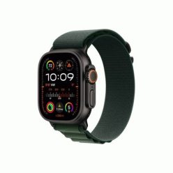   Apple Watch Ultra 2 LTE 49mm okosóra (titán, fekete tok, sötétzöld alpesi szíj, nagy méret, EU MX4T3)