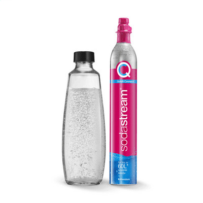 Sodastream DUO QC Reservezylinder + Glaskaraffe