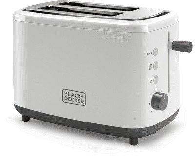 Black & Decker BXTO820E Toaster Doppelschlitz 820W weiß