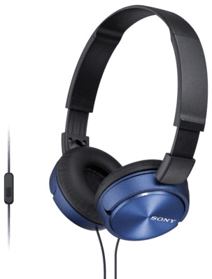 Sony MDR-ZX310APL On-Ear 3,5mm blau Headsetfunktion