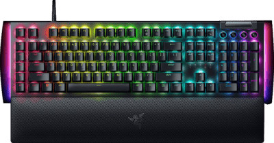 Razer BlackWidow V4 mechanikus billentyűzet sárga kapcsolókkal (fekete)