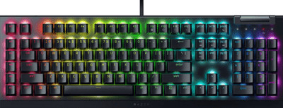 Razer BlackWidow V4 X mechanikus billentyűzet (zöld kapcsoló, fekete)