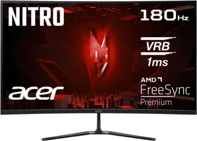 Acer Nitro ED320QR S3 monitor, 31,5'' FHD, ívelt, 180Hz