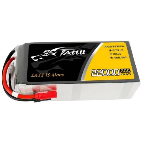 Tattu 16000mAh 22.2V 30C 6S1P LiPo akkumulátor (AS150 + XT150)