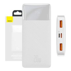 Baseus Bipow Powerbank, 10000mAh, 20W (fehér) PPBD050502