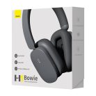 Baseus Bowie H1 Bluetooth 5.2 fejhallgató, ANC (szürke)