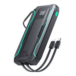   Powerbank Joyroom JR-L017 10000mAh, 22.5W, with Lightning + USB-C cable (black)