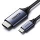 Ugreen CM565 USB C - HDMI 2.1 kábel 8K 60Hz 1.5m (szürke)