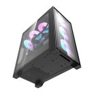 Computer case Darkflash DRX70 GLASS + 4 RGB fans (black)