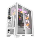 Computer case Darkflash DRX70 GLASS + 4 RGB fans (white)