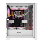 Computer case Darkflash DRX70 GLASS + 4 RGB fans (white)