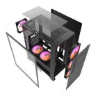 Computer case Darkflash DRX70 MESH + 4 RGB fans (black)