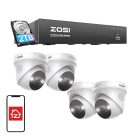 ZOSI C225 IP kamera 4 darabos WiFi 5MP + NVR 8ch + 2TB HDD