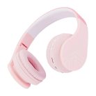 PowerLocus P1 wireless headphones for kids (pink)