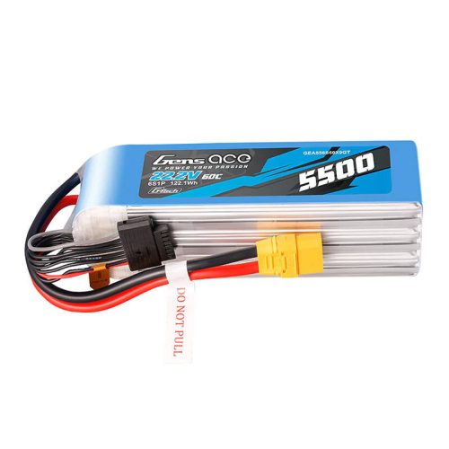 Gens Ace G-Tech 5500mAh 22.2V 60C 6S1P LIPO akkumulátor (XT90 csatlakozóval)