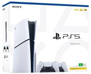 PS5 SLIM Standard Blu-Ray konzol 1TB + 2 DualSense kontroller (ITA)