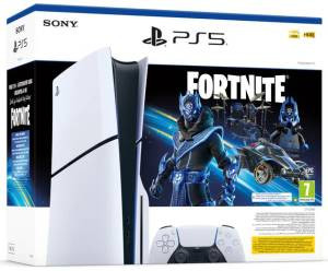 PS5 SLIM Standard Blu-Ray konzol 1TB (Cobalt Star Fortnite csomag)