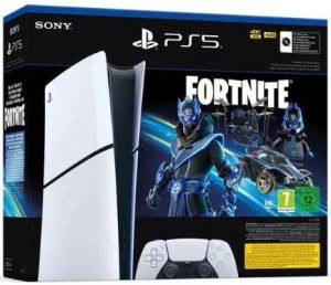 PS5 SLIM Digital konzol 1TB (Cobalt Star Fortnite csomag)