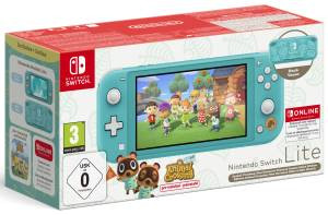 Nintendo Switch Lite konzol (türkiz + Animal Crossing: New Horizons + NSO 12 hónap)