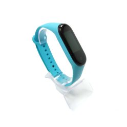   Xiaomi Mi band 3 / 4 szíjak - egyszínű, szilikon, türkiz, türkizkék