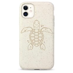   Biológiailag lebomló telefontok (Iphone 11) - fehér, teknősök