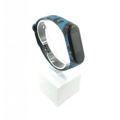   Xiaomi Mi band 3 / 4 szíjak - kék, kék, szilikon, terepmintás