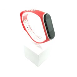   Xiaomi Mi band 3 / 4 szíjak - lyukacsos, piros, piros-fehér, szilikon