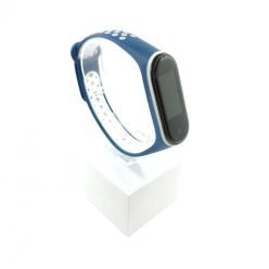   Xiaomi Mi band 3 / 4 szíjak - kék, kék-fehér, lyukacsos, szilikon