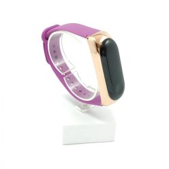   Xiaomi Mi band 3 / 4 szíjak - lila, lila, szilikon és fém, többszínű