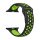 Apple Watch 1-3 szíjak - fekete, fekete-zöld, lyukacsos, szilikon