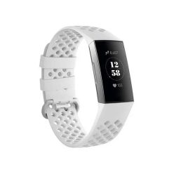   Fitbit Charge 3/4 szíjak - egyszínű, fehér, fehér, S, szilikon