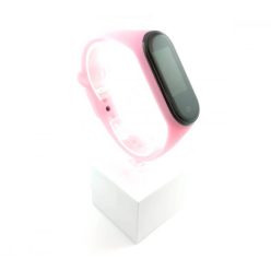   Xiaomi Mi band 3 / 4 szíjak - fluoreszkáló, rózsaszín, rózsaszín, szilikon