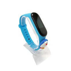   Xiaomi Mi band 3 / 4 szíjak - 3D-s, kék, szilikon, világoskék