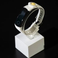   Huawei Honor Band 4 / 5 szíjak - 3D-s, fehér, mintás, szilikon