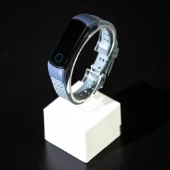   Huawei Honor Band 4 / 5 szíjak - kék, lyukacsos, szilikon, szürkéskék